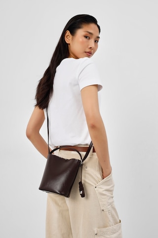 Shule Bags Amore Minimal Çapraz Çanta Koyu Kahve Kahverengi