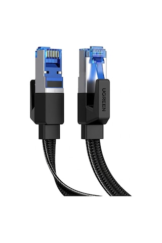 Ugreen Cat8 Rj45 Ethernet Kablosu Düz Örgülü 40gbps 2000mhz 15 Mt