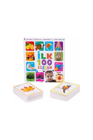 Diytoy İlk 100 Sözcük Flash Cards Eğitici Kart Zeka Kartları