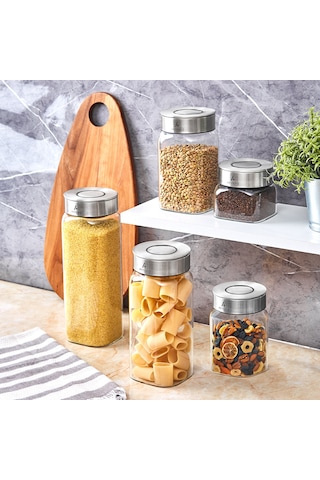 Aryıldız Timeless Square S Saklama Kabı Şeffaf 400 ML Şeffaf