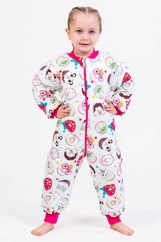 Babymod Elyaf Dolgulu 2,5 Tog Fiğürlü Kız Çocuk Uyku Tulumu Fiğürlü Pembe
