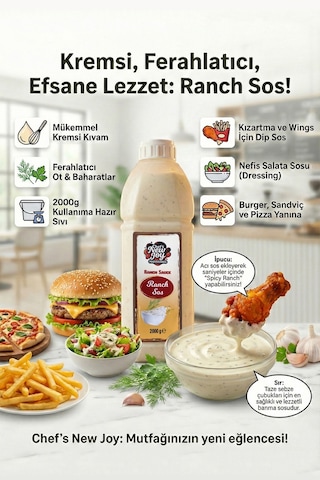 Chefs New Joy Ranch Sos Ranch Sauce 2 KG