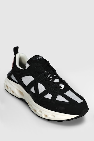 Lufian Vlad Erkek Deri Sneaker Ayakkabı Siyah