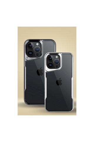 Apple iPhone Uyumlu Uyumlu 15 Pro Max Kılıf Boyi Silikon Kapak - Titan Gri