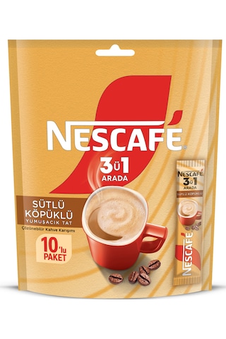 Nescafe 3 ü 1 Arada Sütlü Köpüklü Kahve 10'lu 150 G