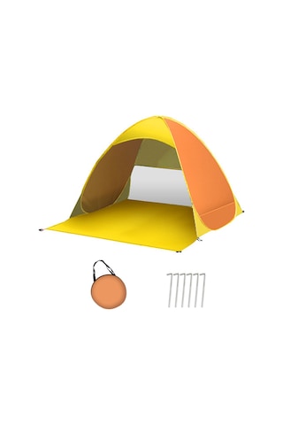 Padalink Otomatik Açılır Plaj Çadırı: Uv Koruma, Rüzgar Ve Yağmur Dayanıklı, Taşınabilir Çok Renkli