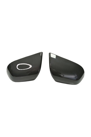 Xiaaokeji Tesla Model 3 Y İçin Araba Arka Ayna Kapağı Kapağı Karbon Fiber Desen