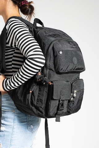 Ultra Hafif Çok Cepli Su Geçirmez Sırt Çantası Unisex Siyah Model: 571-1k - Siyah