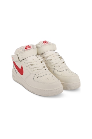 Nike 315123 Air Force 1 Mıd '07 Unisex Beyaz Sneaker