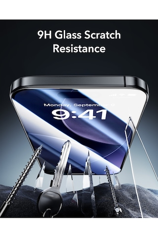 Apple Apple iPhone Uyumlu 17 Pro Ultrafit Armorite 2 Adet Cam Ekran Koruyucu