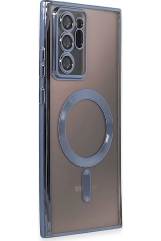 Newface Samsung Galaxy Uyumlu Note 20 Ultra Kılıf Kross Magneticsafe Kapak - Semeglbl - 95 Sierra Blue