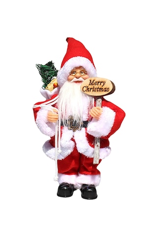 Jeemson Aracın İçi Noel Gibi Dekorasyon: Elektrikli Müzikli Noel Baba Figürü, Pencere Vitrini Süsü, Hediye Seçeneği Pil Dahil Değil