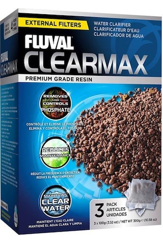 Fluval Clearmax Fosfat Nitrit Giderici Filtre Malzemesi 3x100 G