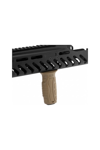 Dlg-164 Ak104 M4/m16 Dikey Sert Kauçuk Kaymaz M-lok Tutamak Grip - Tan