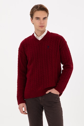 U.s. Polo Assn. Erkek Bordo Kazak /triko 50315038-vr014 Bordo