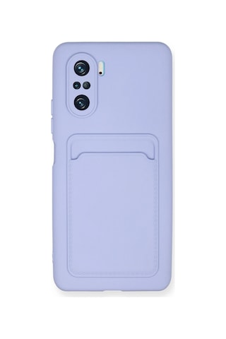 Newface - 138 - Xiaomi Mi 11i Kılıf Kelvin Kartvizitli Silikon - Csmo-tex - - Lila