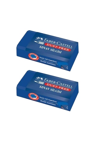 Sınav Silgisi Mavi Silgi Orta Boy 2 Adet Faber Silgi Sınav Yumuşak Silgi Kaliteli Orjinal Okul Öğrenci