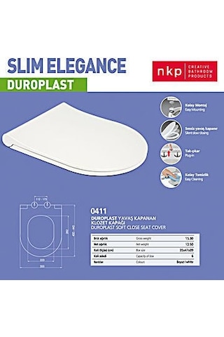 Bella Alfa City Kale Serel Soft Duroplast Klozet Kapak
