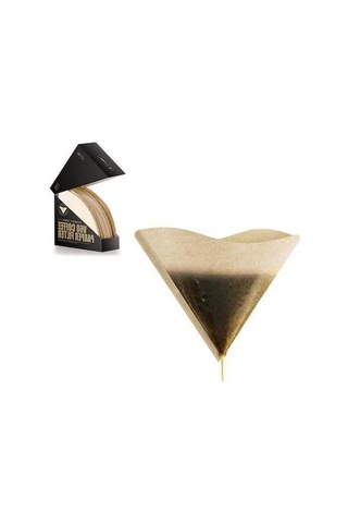 Dancemonkey Geeksen 100 Adet Doğal Ahşap Hamurlu V60 Kahve Filtresi - Çevre Dostu Beyaz, Premium Kalite, Kullanıcı Dostu Beyaz