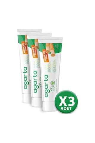 Agarta Doğal Misvak Özlü Diş Macunu 3 x 100 ML
