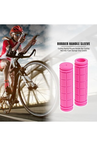 Cbtx Anti-Skid Kauçuk Ultralight Yumuşak Gidon Sapları 2 Adet Pembe