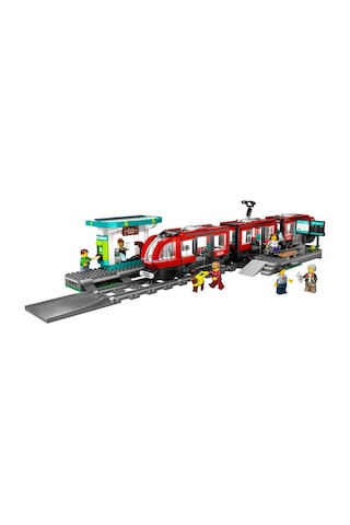 LEGO® City Şehir Merkezi Tramvay İstasyonu 60423 - 7 Yaş ve Üzeri Oyuncak Tren ve Araç Meraklıları için Yaratıcı Oyuncak Yapım Seti (811P)