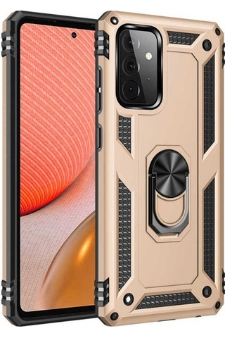 Galaxy Uyumlu A52 Kılıf Zore Vega Kapak Gold