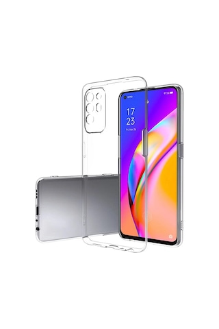 Newface Oppo Reno 5 Lite Kılıf Lüx Glblseme - 72 Şeffaf Silikon