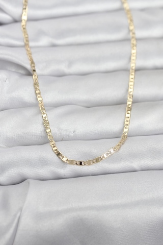 Cm 14k Gold Renk Zincir Model 60 Cm Kadın Kolye Altın - Beyaz 13536960