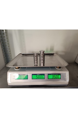 60 Kg Terazi-pilli Ve Şarjlı-fiyat Hesaplama Ve Sayım-metal Panel