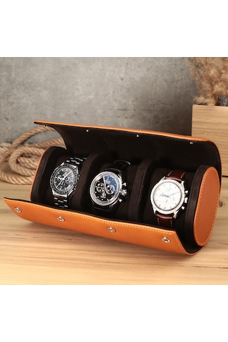 Onywatch Gerçek Deri Çoklu Saat Kutusu Watch Roll