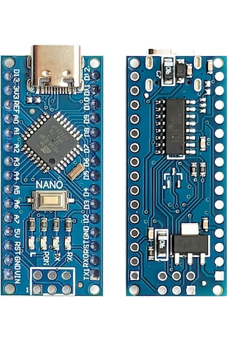 Arduino Nano Ch340 Chip Klon - Type C Lehimlenmiş