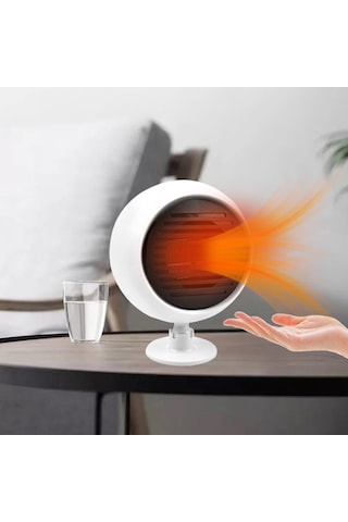 F-138 Yaratıcı Gezegen Tasarımı 24v Araba Kamyon Isıtma Fanı Araç Ön Cam Buz Çözme Buğu Çözme Isıtıcı - Beyaz