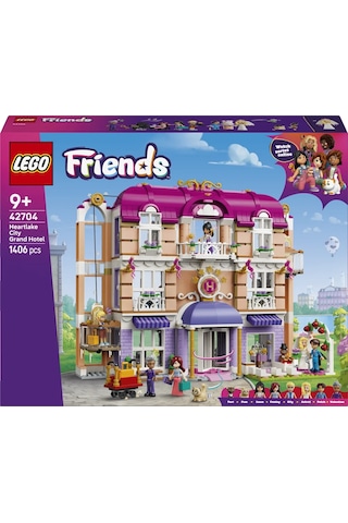 LEGO® Friends Büyük Heartlake City Oteli 42704 - 9 Yaş ve Üzeri Çocuklar için 6 Mini Bebek İçeren Oyuncak Yapım Seti (1406 Parça)
