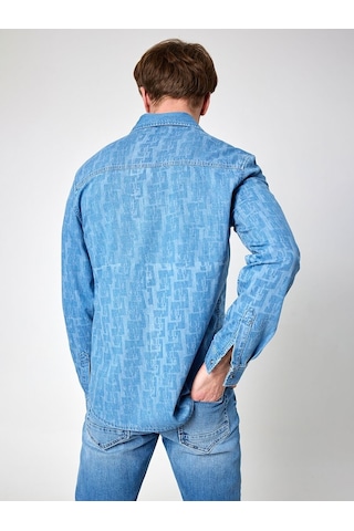 LOFT Regular Fit Erkek Gömlek U.kol Lf2032744 Q1.v1 Denim