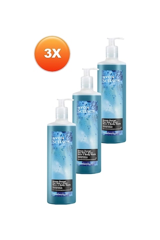 Avon Senses Ocean Surge Nane Ve Deniz Kokulu Saç Ve Vücut İçin Erkek Duş Jeli 3 x 720 ML