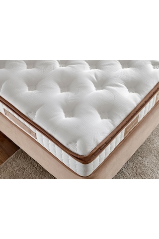 Nironyatak Niron Queen 120X200 Cm Bir Buçuk Kişilik Pedli Lüks Yatak Tam Erg