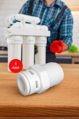 Su Arıtma Cihazı Bağlama Nipeli 1/4 Quick 1/4" - 5 Adet