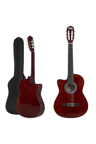 Cg-396brw Solak Klasik Gitar Kahve Renk Full Set Sap Ayarlı 4/4