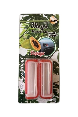 Oto Klips Koku Papaya Kavun 4 Adet Kırmızı Kolay Montaj Kalıcı Koku Meys Hbcv00005nw9fy