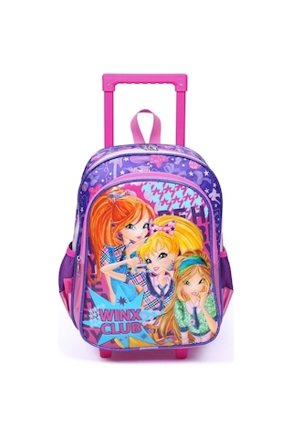 Yaygan Winx Club Çekçek Tekerlekli Okul Çantası - Pembe - Kız Çocuk