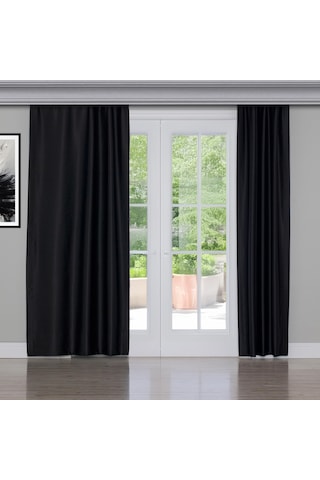 Gauze Fabric Design Blackout Siyah Karartma Özellikli Fon Perde 1