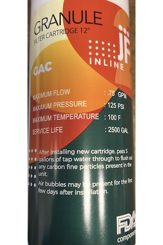 İnline Granül Karbon Gac Filtre 12'' - 82100002