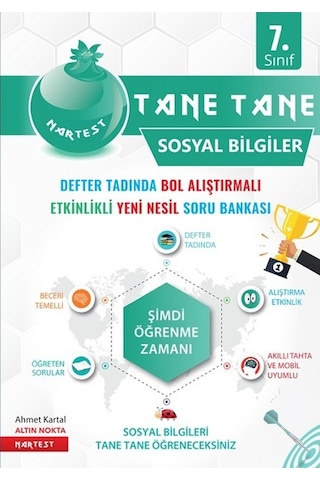 7. Sınıf Yeşil Tane Tane Sosyal Bilgiler Soru Bankası- Nartest