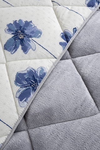 Nordelle Çift Kişilik Wellsoft Yorgan Uyku Seti Gri Mavi