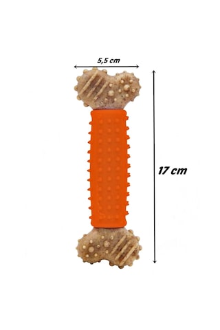 Tırtıklı Sert Kemik Köpek Oyuncağı 17 CM