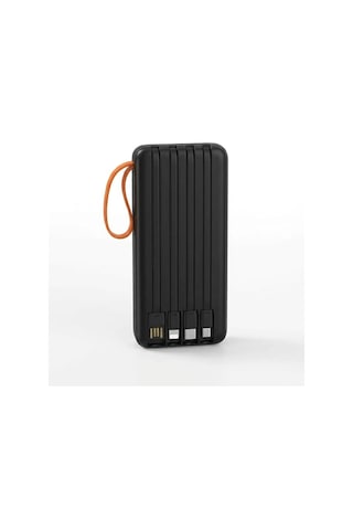 Telefon Ve Mobil Cihaz Uyumlu 20000 Mah Powerbank Dahili Kablolu Dijital Göstergeli