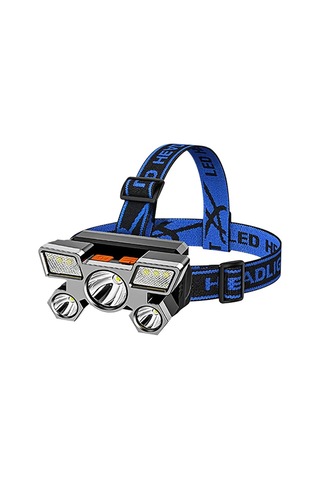 Liangmei Led Beş Kafa Far Güçlü Işık Süper Parlak Şarj