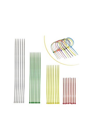 Kablo Düzenleyici 30 Parça Plastik Kablo Kelepçe Seti Bağlama Bantları