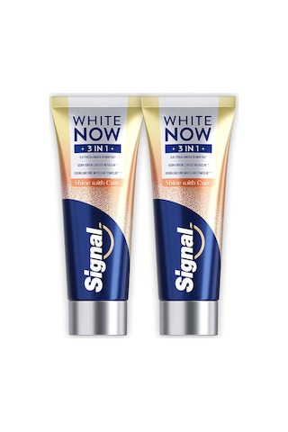 Signal White Now Diş Macunu 3 İn 1 Shine With Care 75 Ml X2